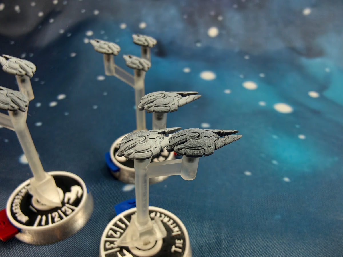 Covenant Seraph class Fighter squadron (9pcs) – Compatible with Halo Armada