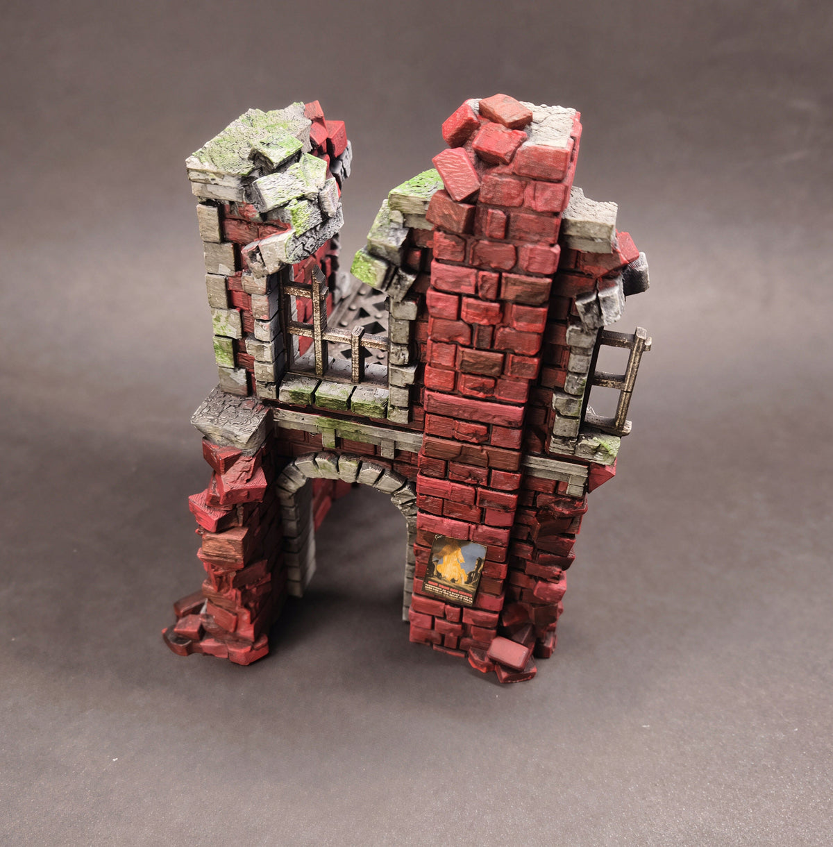 Trench Ruined Factory Terrain – 28mm/32mm Wargaming Scenery