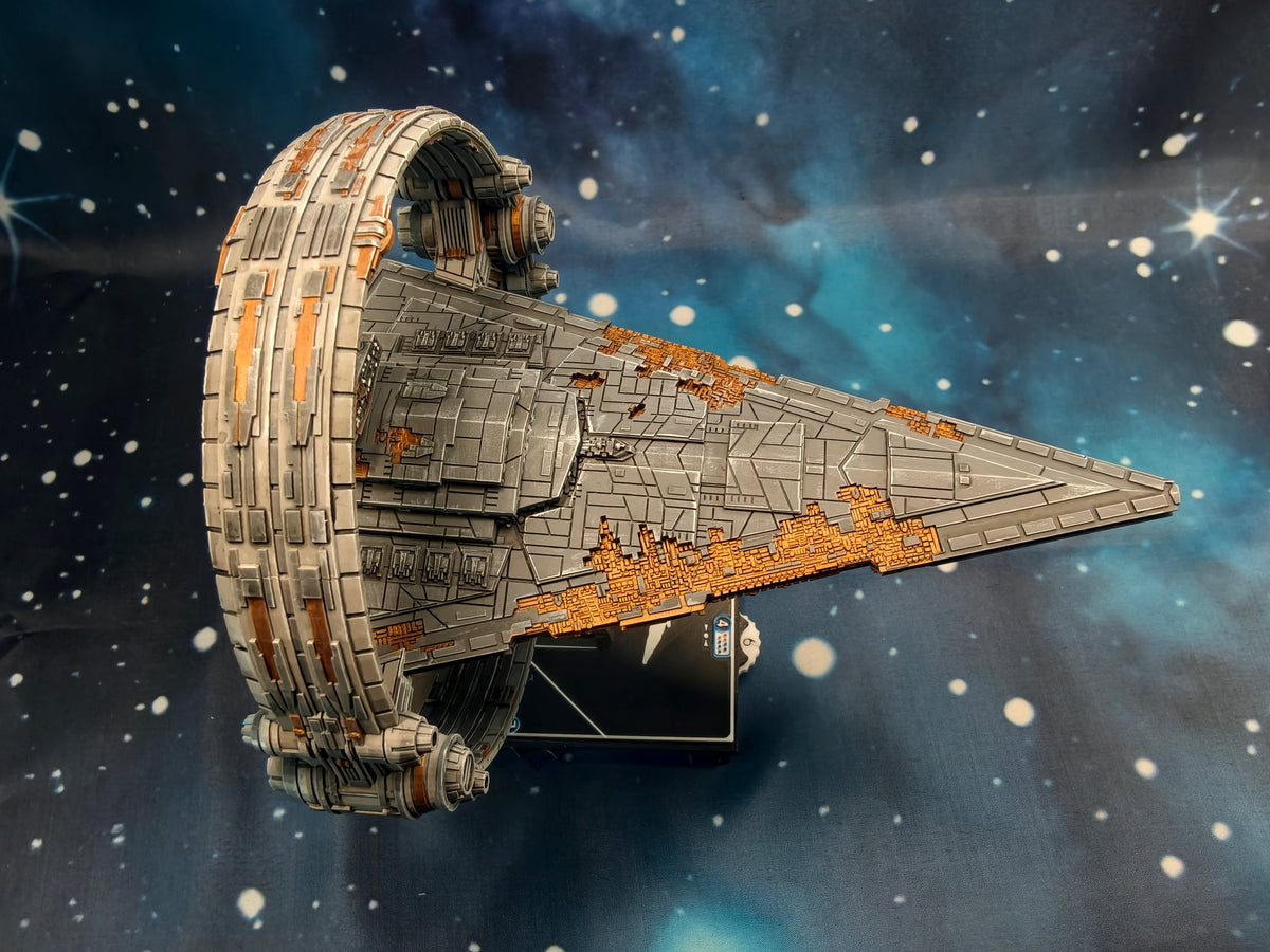 Damaged Chimaera Star Destroyer (204mm)  – Compatible with Star Wars Armada Scale games