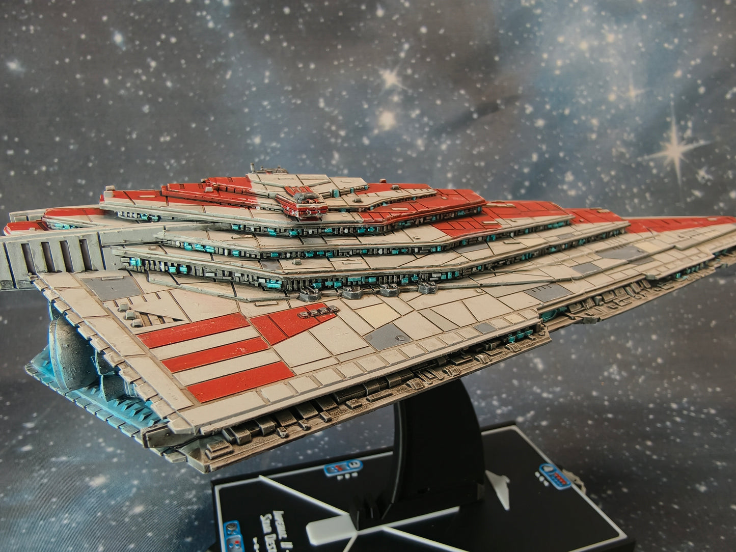 Resurgent-Class Star Destroyer resin miniature rear detail view