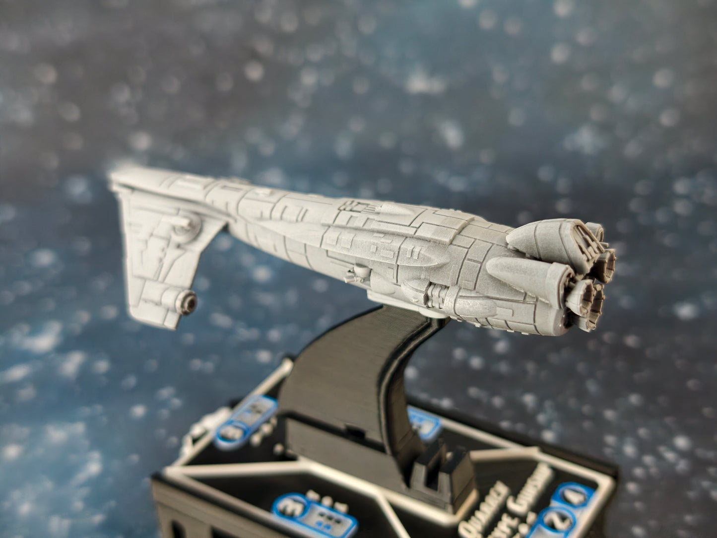 Rebel Longfin Quarren Corvette – Length:90mm -  3D printed Armada Nexus/Legacy Upgrade
