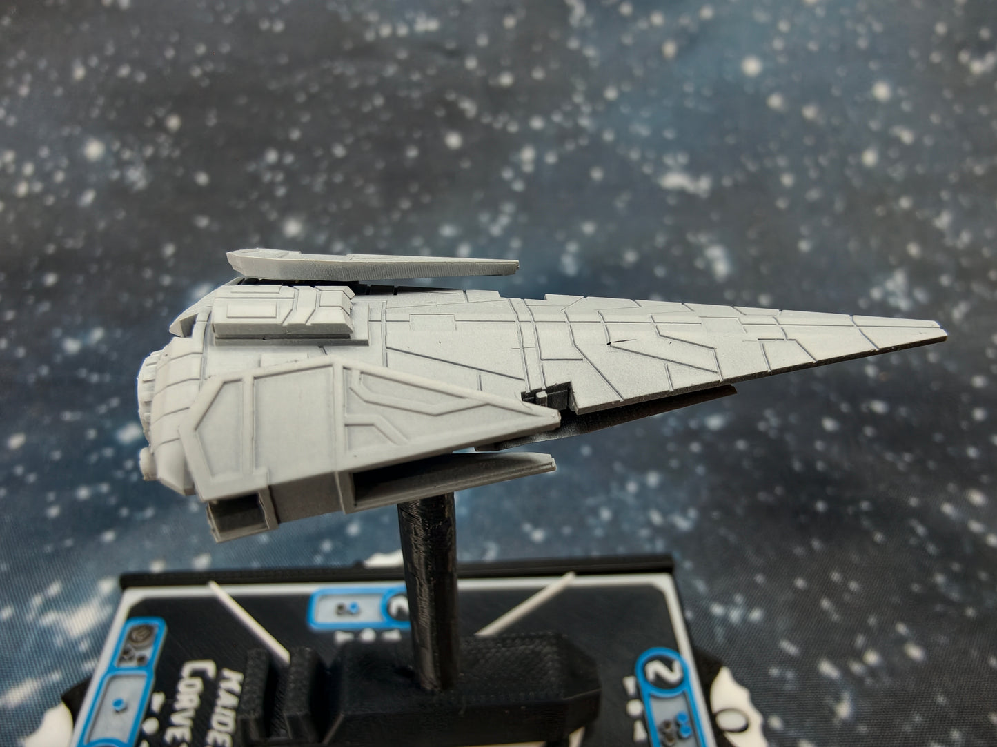 Imperial Raider Corvette – Length:58mm - 3D printed Armada Nexus/Legacy Upgrade