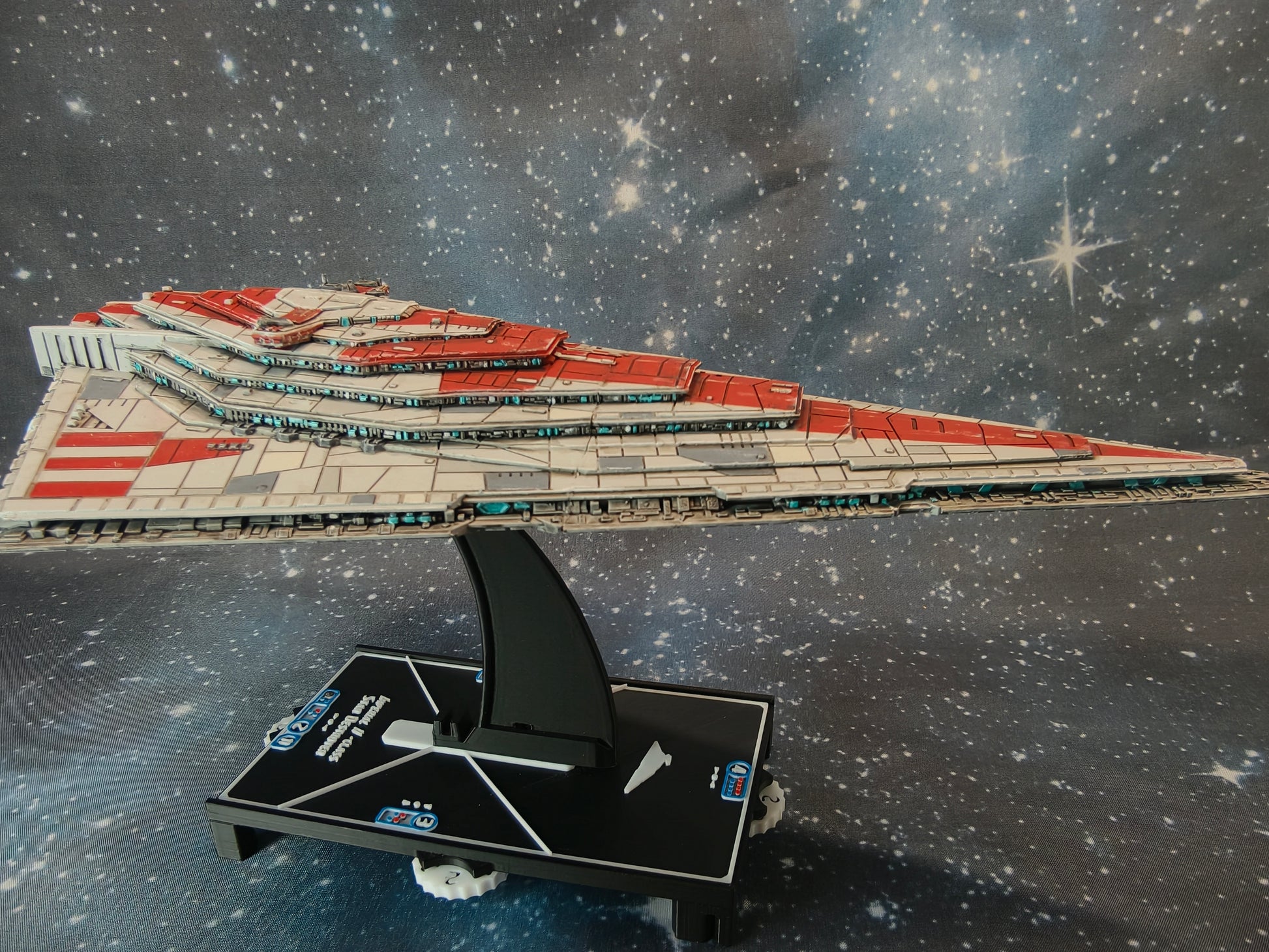 Resurgent-Class Star Destroyer resin miniature right side detail view