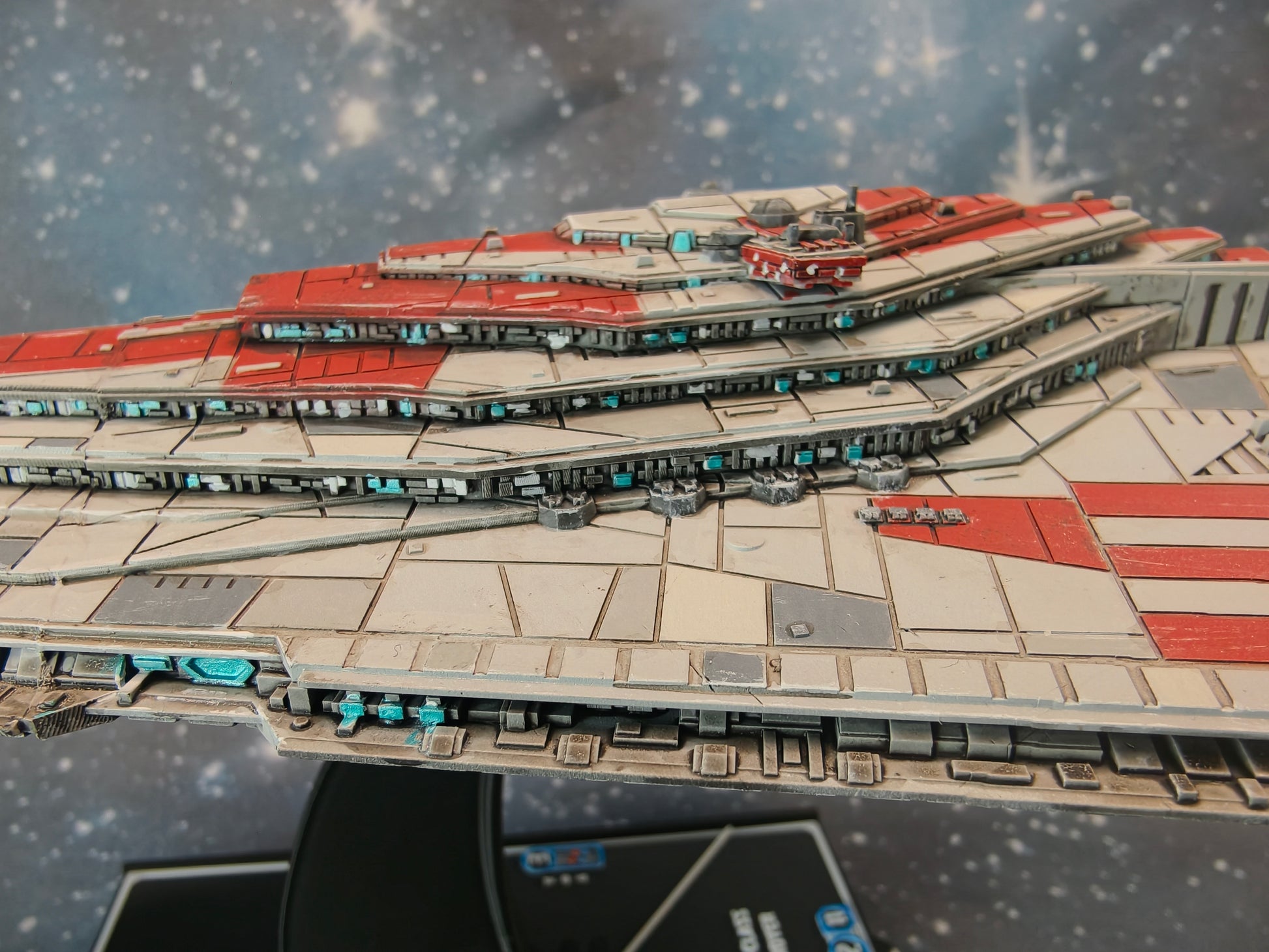 Resurgent-Class Star Destroyer resin miniature side close detail 