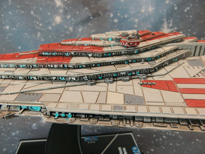 Resurgent-Class Star Destroyer resin miniature side close detail 