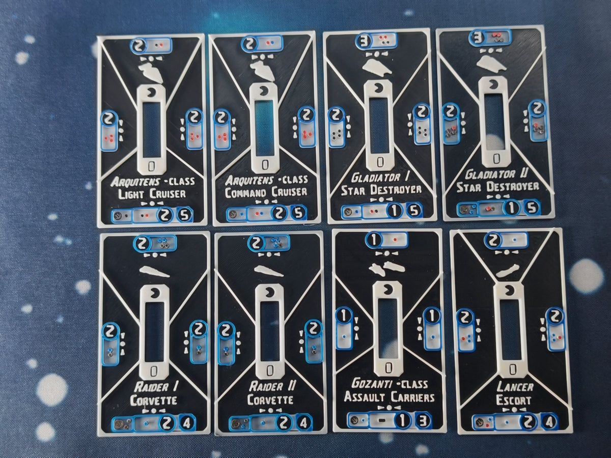 Imperial ship Base tokens – Compatible with Armada Scale games
