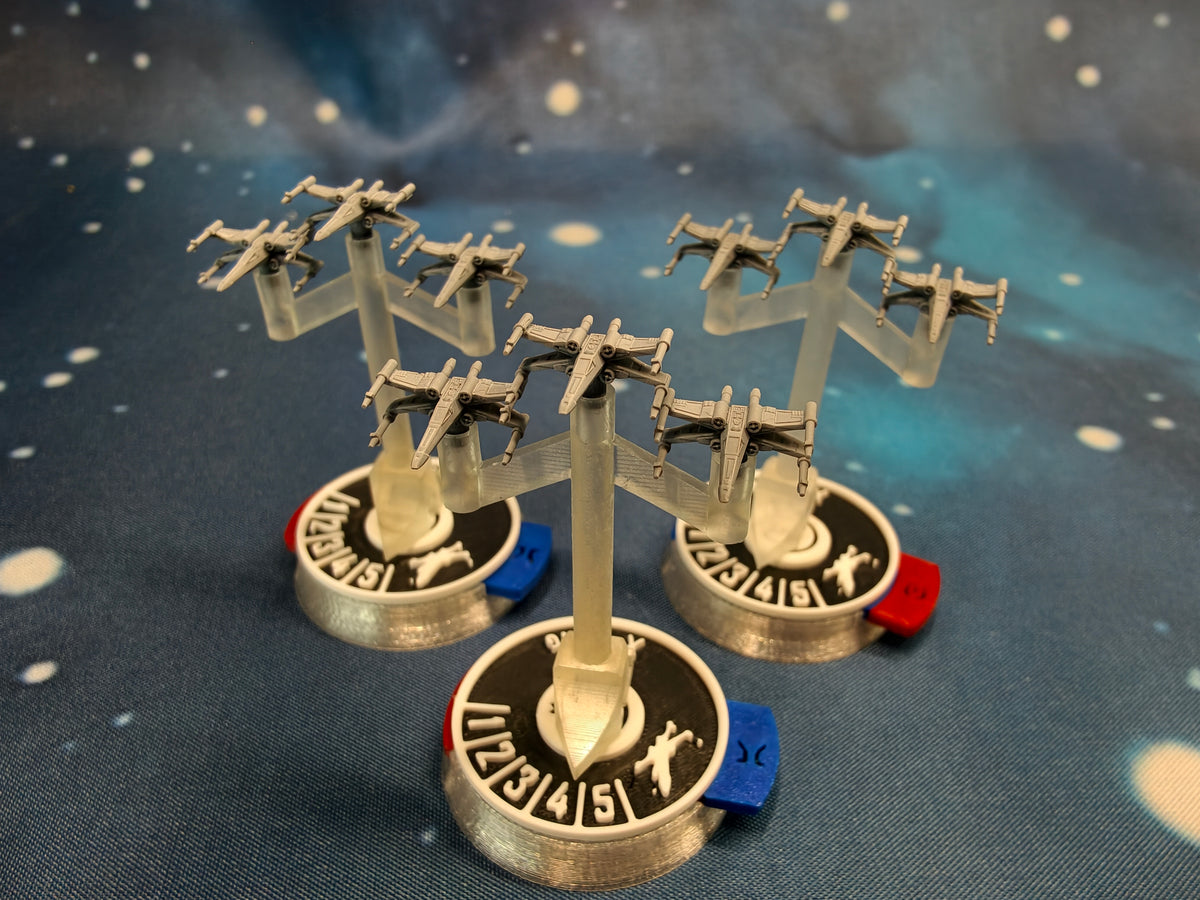 Rebel T65 X-Wing Squadron – 9pcs - Compatible with Armada scale games
