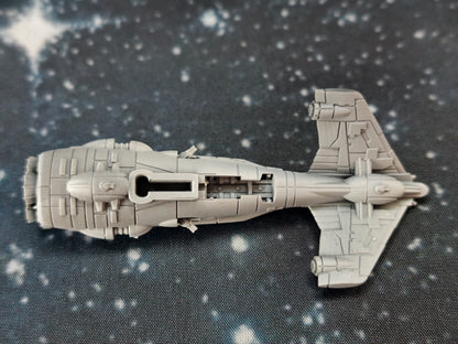Rebel Longfin Quarren Corvette – Length:90mm -  3D printed Armada Nexus/Legacy Upgrade