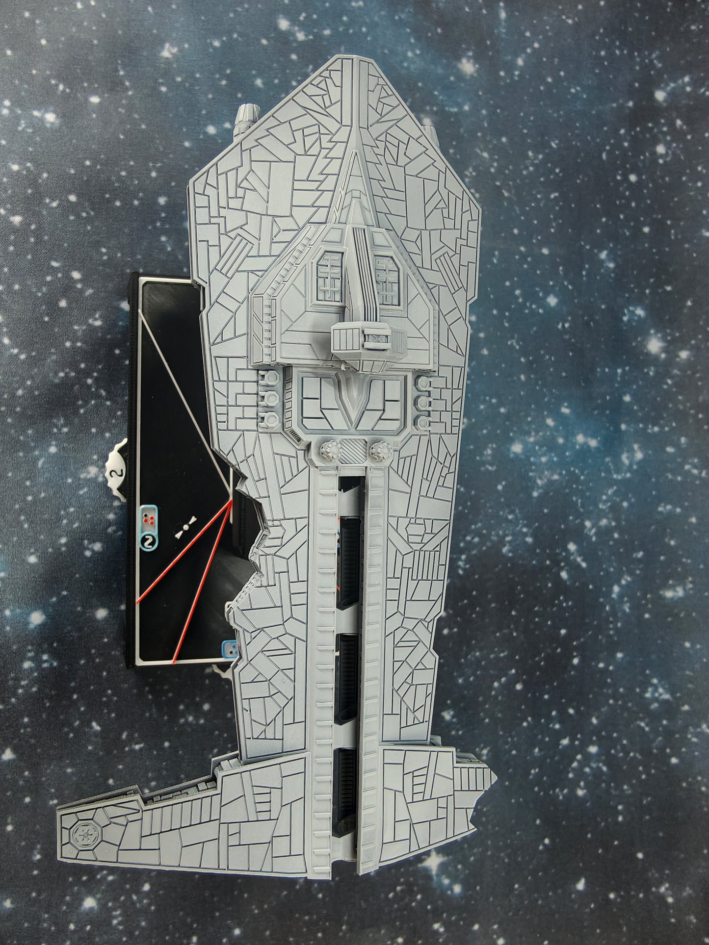 Damaged Onager-Class Star Destroyer – Length:171mm - 3D printed Armada Nexus/Legacy Upgrade