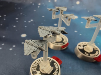 UNSC Longsword C-709 Fighter squadron (9pcs) – Compatible with Halo Fleet Armada