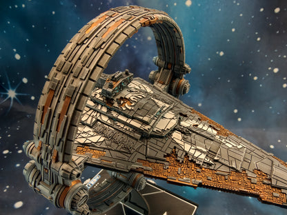 Damaged Chimaera Star Destroyer (204mm)  – Compatible with Star Wars Armada Scale games