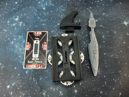 MC30c Frigate "Scout"  – Length:90mm - 3D printed Armada Nexus/Legacy Upgrade