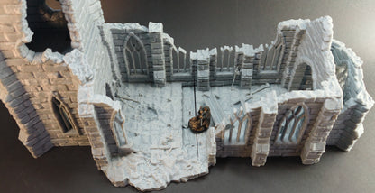 Ruined Cultist Church – 28mm/32mm Wargaming Scenery