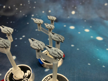 Covenant Seraph class Fighter squadron (9pcs) – Compatible with Halo Armada