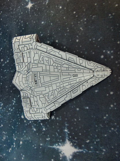 Quasar Fire Frigate – Length:90mm - 3D printed Armada Nexus/Legacy Upgrade