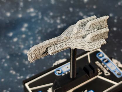 Zann Consortium - Crusader Corvette – Length:59mm - 3D printed Armada Nexus/Legacy Upgrade