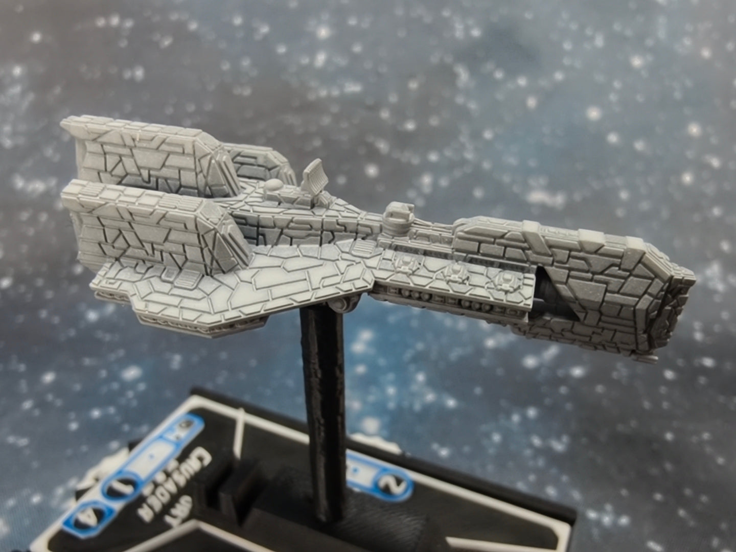 Mandalorian Crusader Corvette – Length:59mm - 3D printed Armada Nexus/Legacy Upgrade