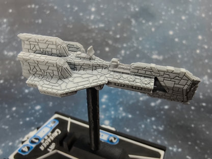 Mandalorian Crusader Corvette – Length:59mm - 3D printed Armada Nexus/Legacy Upgrade