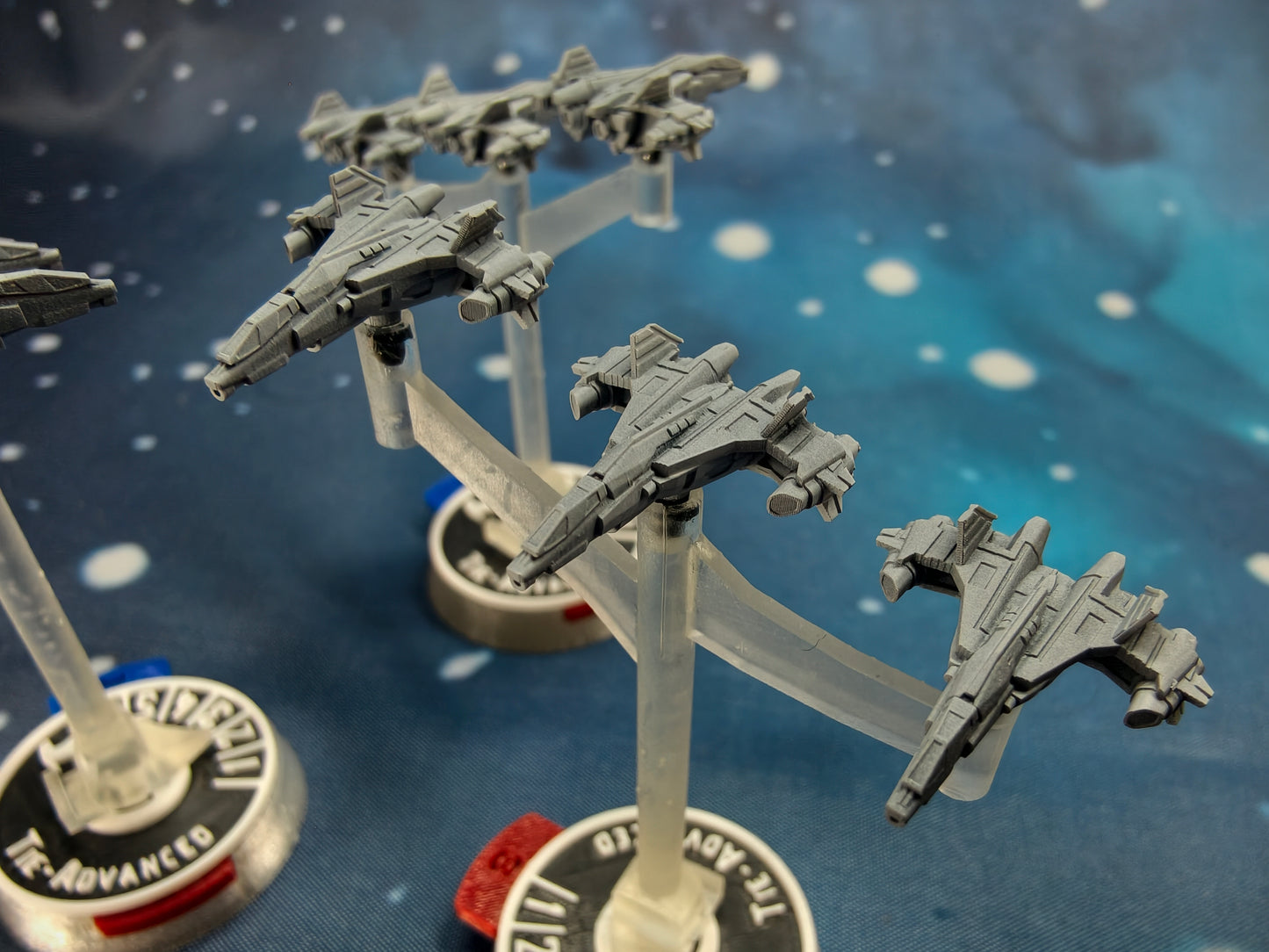 UNSC F41 Broadsword-class Fighter Squadron (9pcs) – Compatible with Halo Fleet Armada