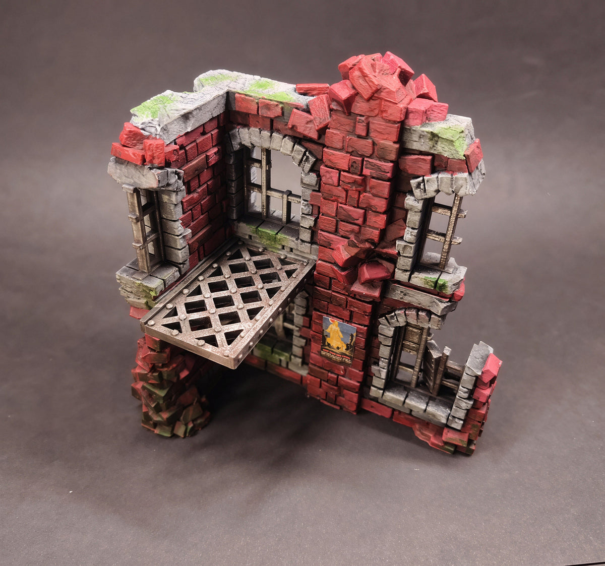 Trench Ruined Factory Terrain – 28mm/32mm Wargaming Scenery