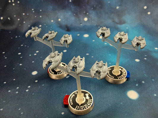 Covenant Vampire class fighter squadron (9pcs) – Compatible with Halo Armada