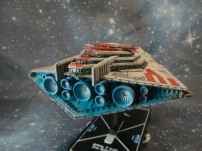 Resurgent-Class Star Destroyer resin miniature engine detail view