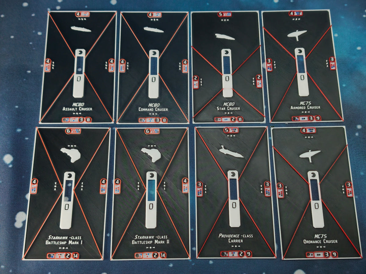 Rebel ship Base tokens – Compatible with Armada Scale games