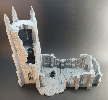 Ruined Cultist Church – 28mm/32mm Wargaming Scenery