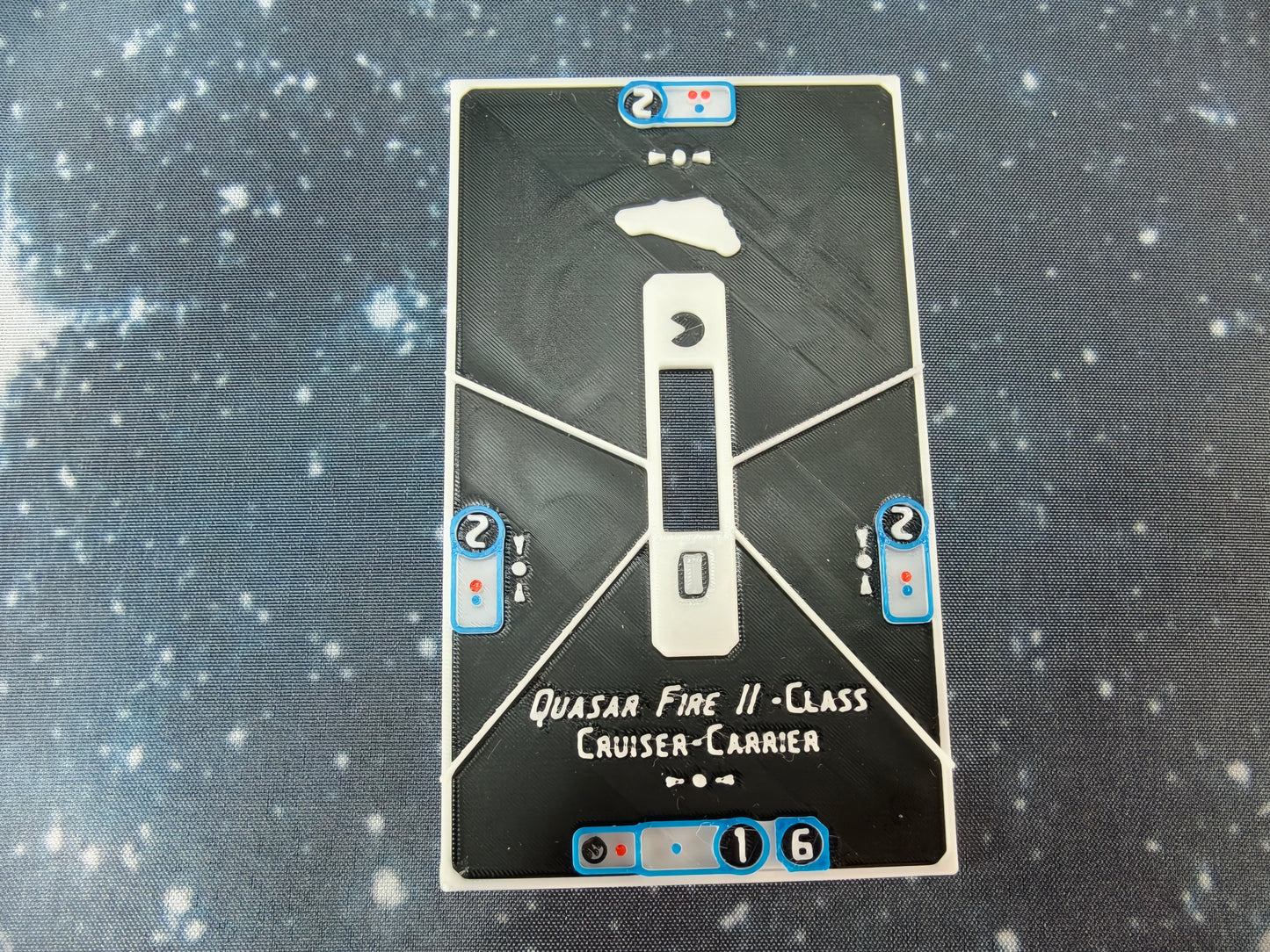 Quasar Fire Frigate – Length:90mm - 3D printed Armada Nexus/Legacy Upgrade