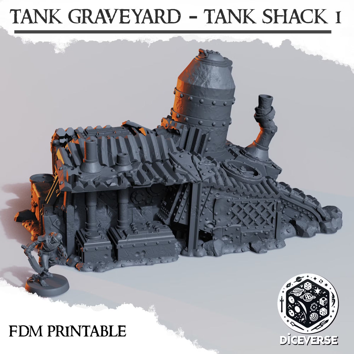 Trench Tank Graveyard Terrain – 28mm/32mm Wargaming Scenery